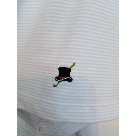 Greyson Polo Mens XL Blue Striped Golf Outdoor Casual Performance Top Hat Shirt - Picture 6 of 10